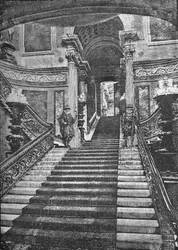 Wielkie Schody, Pałac Buckingham, 1890
