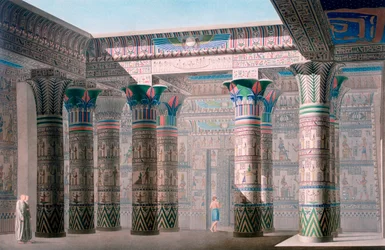 Wielka Świątynia, wyspa Philae, Nubia, Egipt, XIX w.
