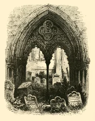 Wielki portal, opactwo Crowland, 1890.