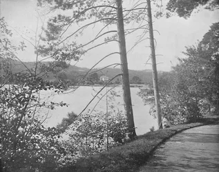 Green Island, Lake George, Nowy Jork, ok. 1897.