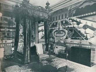 Pokój Green Velvet, Stoke Edith, ok. 1909 r.