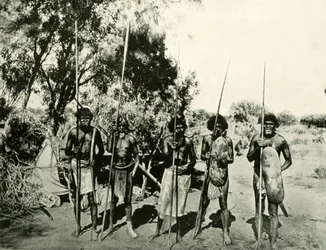 Grupa Aborygenów, Queensland, Australia, 1901.