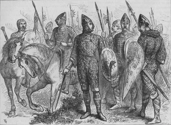 Grupa żołnierzy normańskich 1066 r., ok. 1880 r.