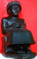 Gudea, władca miasta-państwa Lagasz w południowym Babilonie, neosumeryjski, 22 wpne