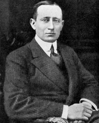 Guglielmo Marconi, włoski wynalazca, ok. 1920 r.