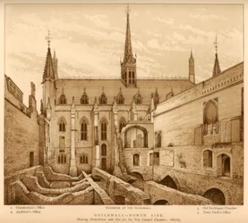 Guildhall North Side, City of London, 1882-1883 1886