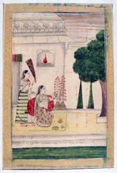 Gunakali Ragini, Album Ragamala, Szkoła Radżastanu, XIX w.