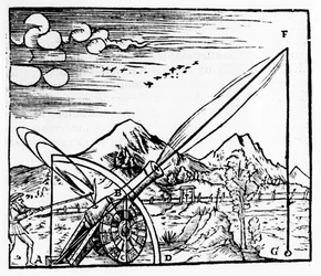 Strzelec strzelający z armaty, 1561