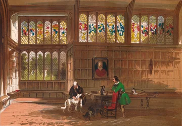 Hall w Ockwells, Berkshire, 1845
