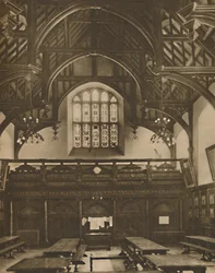 Hall of Grays Inn, gdzie grano komedię błędów w życiu Szekspira, ok. 1935.