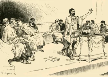Hannibal w Zgromadzeniu w Kartaginie, 1890.
