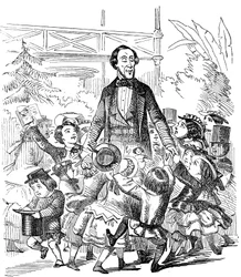 Hans Christian Andersen 1805-1875, duński autor, 1857