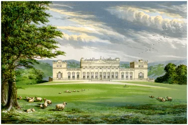 Harewood House, Yorkshire, dom hrabiego Harewood, c1880