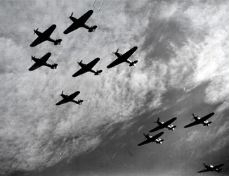 Hawker Hurricane w szyku, Bitwa o Anglię, II wojna światowa, 1940