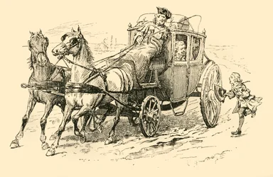 Wezwał woźnicę, aby się zatrzymał, 1907.