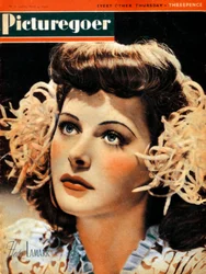 Hedy Lamarr 1914-2000, urodzona w Austrii amerykańska aktorka, 1942