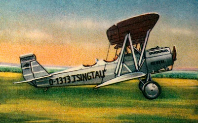 Samolot Heinkel HD 24 L Tsingtau, lata 20., 1932.