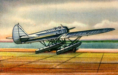 Wodnosamolot Heinkel He 12, lata 20., 1932.