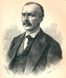 Heinrich Schliemann, 1822-1890, niemiecki archeolog, 1893