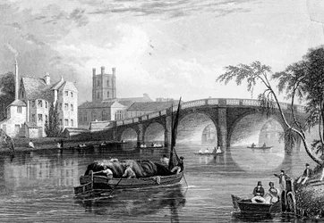 Henley Bridge, Henley-on-Thames, Londyn, 1803