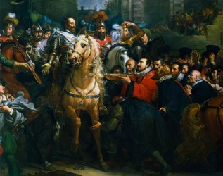 Henryk IV z Francji wjeżdża do Paryża, 22 marca 1594 XIX w.