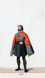 Herold, projekt kostiumu do sztuki Szekspira Henryk VIII, XIX w.