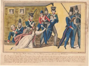 Bohaterstwo matek polskich podczas konwojowania dzieci do Rosji, 1832