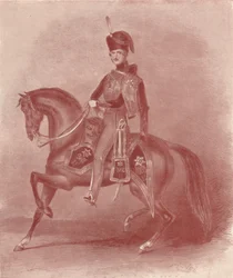Jego Królewska Wysokość Książę Albert, pułkownik XI huzarów, XIX w., 1909