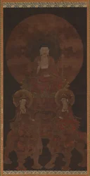 Historyczny Budda Siakjamuni z bodhisattwami Fugen..., okres Muromachi, XV wiek