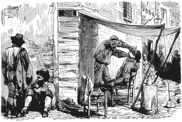 Historia starożytnego Rzymu. Rzym Barber Shop na starym mieście