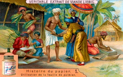 Historia papieru: 1, c1900