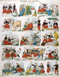 Historia żuawów w Afryce, na Krymie i we Włoszech, XIX wiek