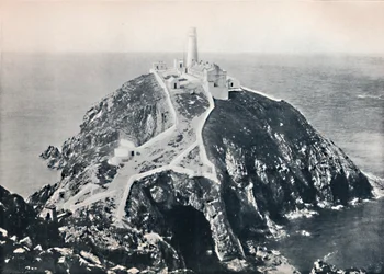 Holyhead - The South Stack, Latarnia Morska, 1895