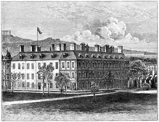 Pałac Holyrood od strony południowo-wschodniej, Edynburg, 1900