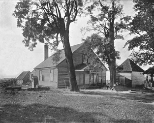 Dom, w którym zmarł Stonewall Jackson, Richmond, Wirginia, USA, ok. 1900.