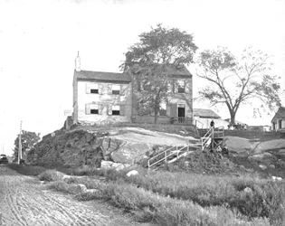 Dom Edgara Allena Poe, Ravenswood, Long Island, stan Nowy Jork, USA, ok. 1900.