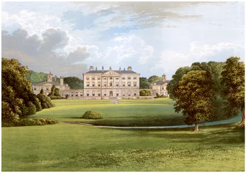 Howick Hall, Northumberland, dom Earl Grey, ok. 1880 r.