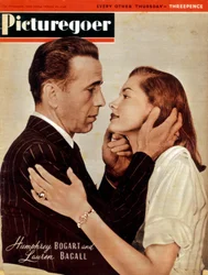 Humphrey Bogart 1899-1957 i Lauren Bacall b1924, aktorzy amerykańscy, 1946