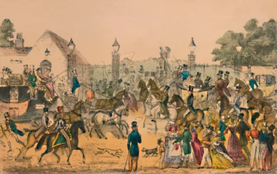 Hyde Park Corner, 1825, c1870
