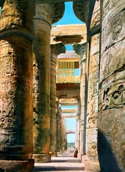 Hypostyle Hall, kompleks świątynny Karnak, Luksor, Egipt, XX wiek