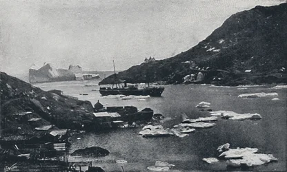 Góry lodowe w porcie St. Johns, 1924