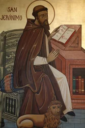Ikona przedstawiająca San Jeronimo Madryt Hiszpania