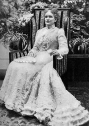 Ida Saxton McKinley, żona amerykańskiego prezydenta Williama McKinleya, ok. 1900, 1908