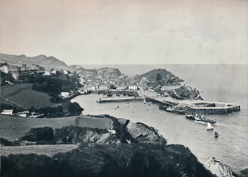Ilfracombe - Typowy widok, przedstawiający chropowate wybrzeże, 1895