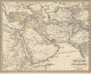 Ilustracja zaczerpnięta z książki Atlas of All Parts of the Earth nieznanego autora i opublikowana przez Chr. Steena i Son (Kopenhaga, 1857)