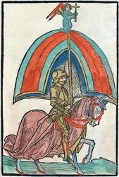 Ilustracja z kroniki ilustrowanej Richentals, lata 80. XIX wieku.