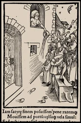Ilustracja do książki Sebastiana Branta Statek głupców, 1497.