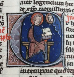 Czytam Listy Abelarda i Heloizy. Z moralisée biblijnego, XIII wiek