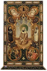 Imam Ali Ali ibn Abi Talib z synami Hasanem i Husaynem, 1871.