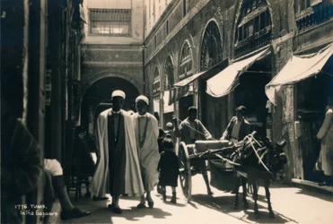 Na bazarze, Tunis, Egipt, 1936